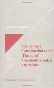 Tapa de Elementary introduction to the theory of pseudodifferential operators