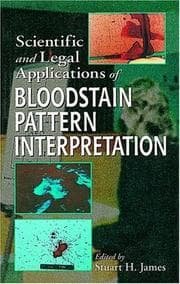 Tapa de Scientific and legal applications of bloodstain pattern interpretation
