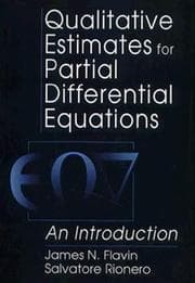 Tapa de Qualitative estimates for partial differential equations