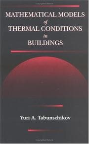 Tapa de Mathematical models of thermal conditions in buildings