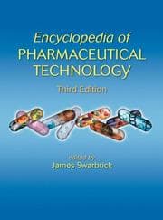 Tapa de Encyclopedia of Pharmaceutical Technology, Third Edition  - 6 Volume Set (Print) (Encyclopedia of Pharmaceutical Technology)