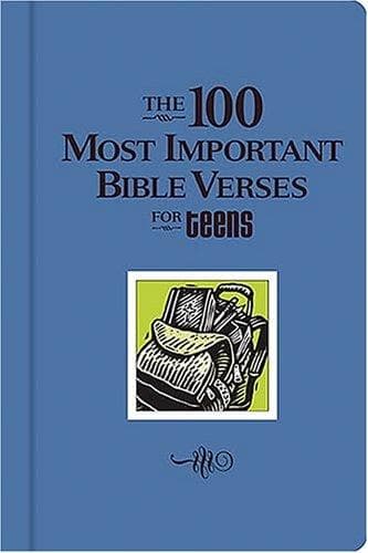 Tapa de 100 most important Bible verses for teens