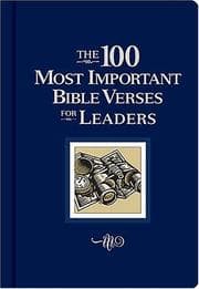 Tapa de The 100 Most Important Bible Verses for Leaders