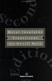 Tapa de Metal-insulator transitions