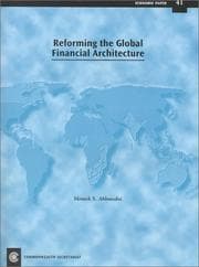 Tapa de Reforming the global financial architecture