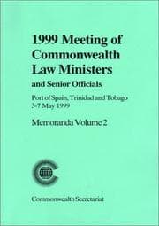Tapa de 1999 meeting of Commonwealth Law Ministers and senior officials