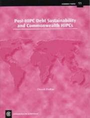 Tapa de Post-HIPC debt sustainability and Commonwealth HIPCs