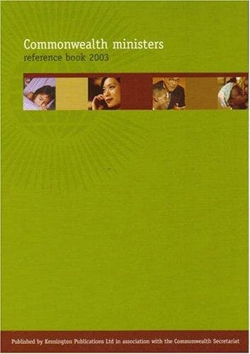 Tapa de Commonwealth Ministers Reference Book 2003