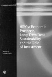 Tapa de HIPC: Economic Prospects, Long-term Debt Sustainability and the Role of Investment