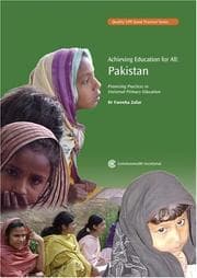 Tapa de Achieving Education For All: Pakistan