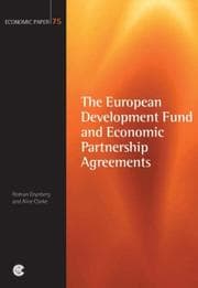 Tapa de European development fund and economic partnership agreements