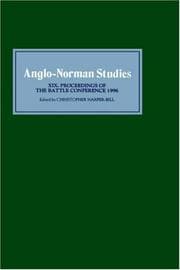 Tapa de Anglo-Norman Studies XIX