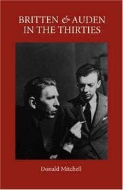 Tapa de Britten and Auden in the thirties