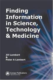 Tapa de Finding information in science, technology, and medicine