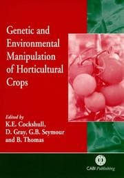 Tapa de Genetic and environmental manipulation of horticultural crops