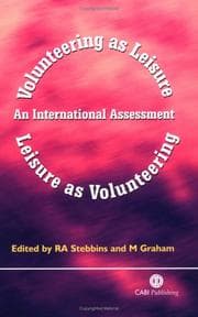 Tapa de VOLUNTEERING AS LEISURE/LEISURE AS VOLUNTEERING: AN INTERNATIONAL ASSESSMENT; ED. BY ROBERT A. STEBBINS
