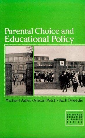 Tapa de Parental choice and educational policy