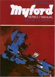 Tapa de Myford Series 7 Manual