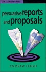 Tapa de Persuasive Reports and Proposals (Management Shapers)