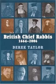 Tapa de British Chief Rabbis 1664-2006