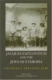 Tapa de Jacques Faitlovitch and The Jews of Ethiopia