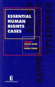 Tapa de Essential human rights cases