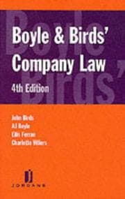 Tapa de Boyle and Birds' Company Law