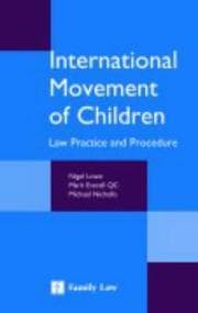 Tapa de International movement of children
