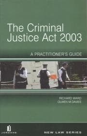 Tapa de The Criminal Justice Act 2003