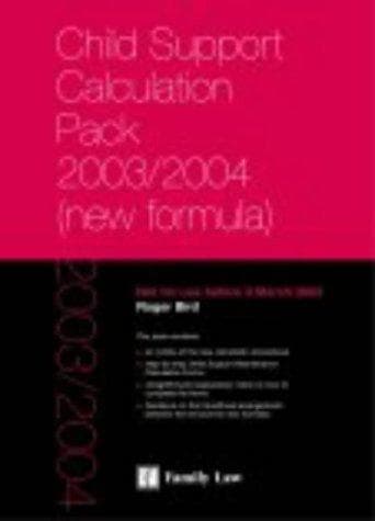 Tapa de Child Support Maintenance Calculation Pack 2003/2004