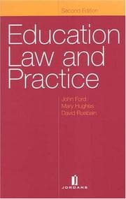 Tapa de Education law and practice