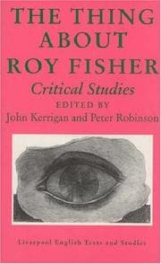 Tapa de The thing about Roy Fisher