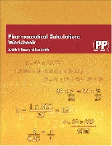 Tapa de Pharmaceutical Calculations Workbook