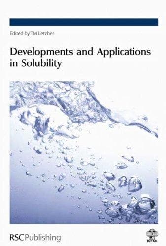 Tapa de Developments and Applications in Solubility
