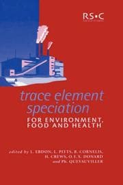 Tapa de Trace element speciation for environment, food, and health