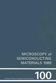 Tapa de Microscopy of semiconducting materials, 1989