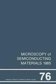 Tapa de Microscopy of semiconducting materials, 1985