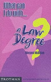 Tapa de What Can I Do with a Law Degree? (What Can I Do With...)