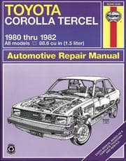 Tapa de Toyota Tercel owners workshop manual
