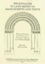 Tapa de Regionalism in late medieval manuscripts and texts