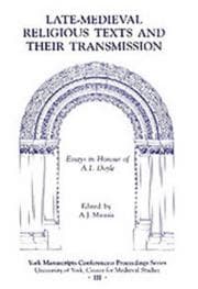 Tapa de Late-medieval religious texts and their transmission