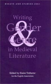 Tapa de Writing Gender and Genre in Medieval Literature