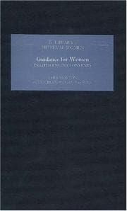 Tapa de Guidance for Women in Twelfth-Century Convents (Library of Medieval Women)
