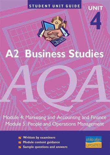 Tapa de A2 Business Studies AQA (Student Unit Guides)