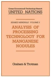 Tapa de Analysis of Processing Technology for Manganese Nodules (Seabed Minerals)