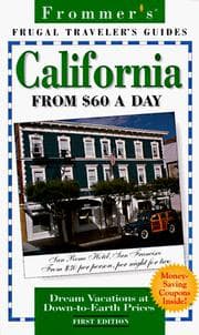 Tapa de Frommer's California from $60 a Day