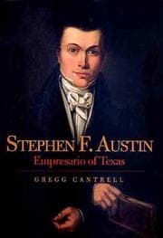 Tapa de Stephen F. Austin, empresario of Texas