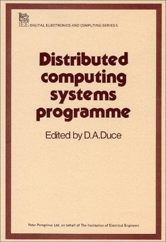 Tapa de Distributed computing systems programme