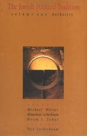 Tapa de Jewish Political Tradition, Vol.1