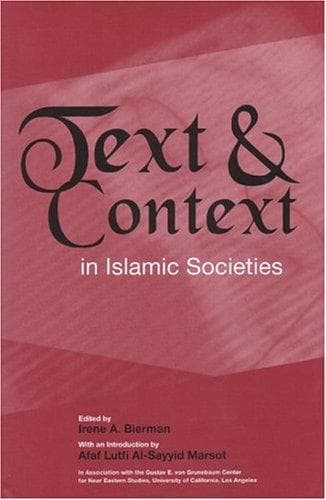 Tapa de Text & context in Islamic societies